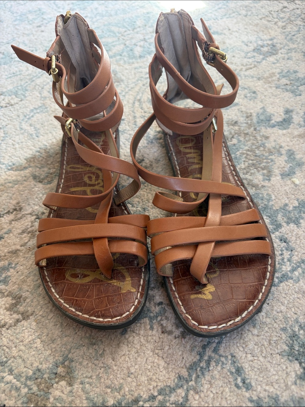Sam Edelman Women’s Brown Strappy Gladiator Sandals